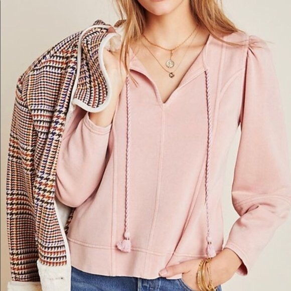 Pink Anthropologie Sweatshirt - Picture 1 of 5